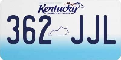 KY license plate 362JJL