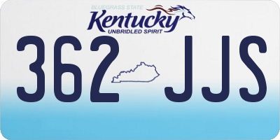 KY license plate 362JJS