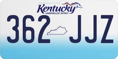 KY license plate 362JJZ