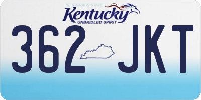 KY license plate 362JKT