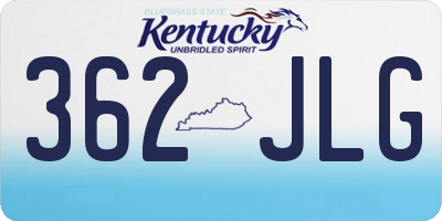 KY license plate 362JLG