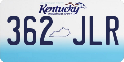 KY license plate 362JLR