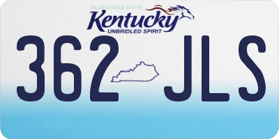 KY license plate 362JLS