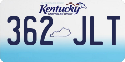 KY license plate 362JLT