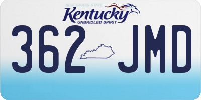 KY license plate 362JMD