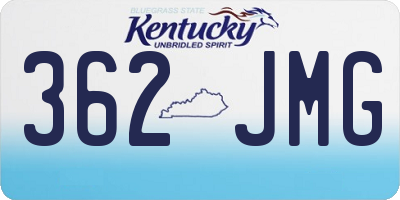 KY license plate 362JMG
