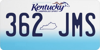 KY license plate 362JMS