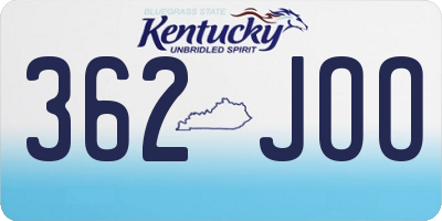 KY license plate 362JOO