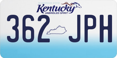 KY license plate 362JPH