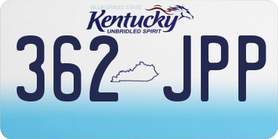 KY license plate 362JPP