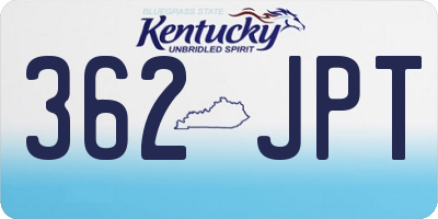 KY license plate 362JPT