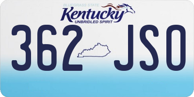 KY license plate 362JSO