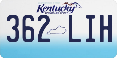 KY license plate 362LIH