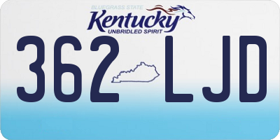 KY license plate 362LJD