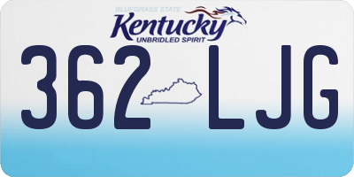 KY license plate 362LJG