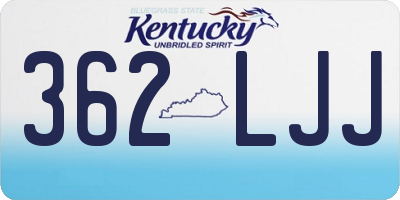 KY license plate 362LJJ