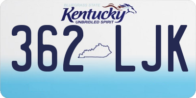 KY license plate 362LJK