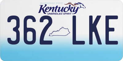 KY license plate 362LKE