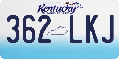 KY license plate 362LKJ