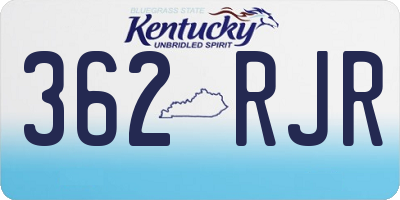 KY license plate 362RJR