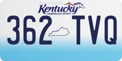 KY license plate 362TVQ