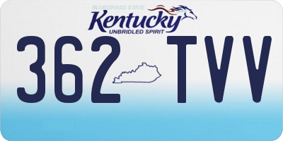 KY license plate 362TVV