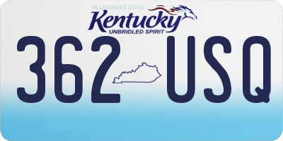 KY license plate 362USQ