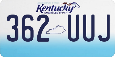 KY license plate 362UUJ