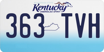 KY license plate 363TVH
