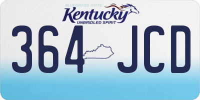 KY license plate 364JCD