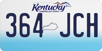 KY license plate 364JCH