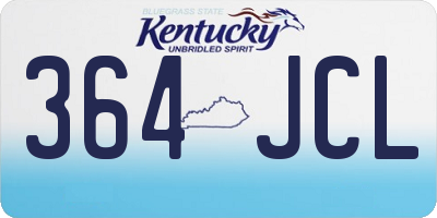 KY license plate 364JCL