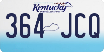 KY license plate 364JCQ