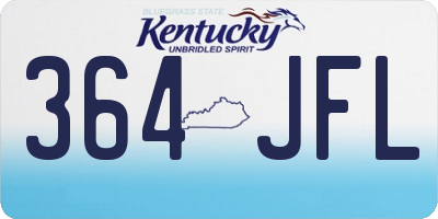 KY license plate 364JFL