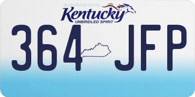 KY license plate 364JFP
