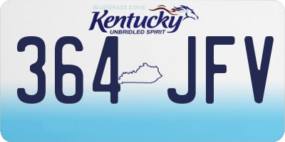 KY license plate 364JFV