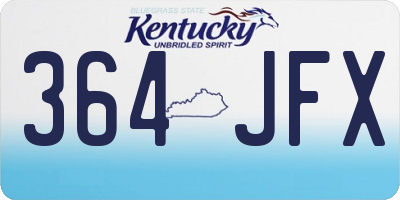 KY license plate 364JFX