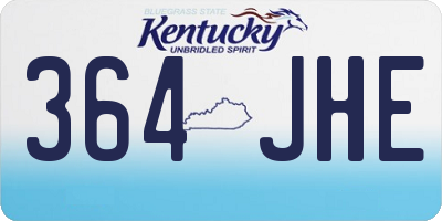 KY license plate 364JHE