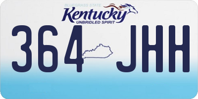 KY license plate 364JHH