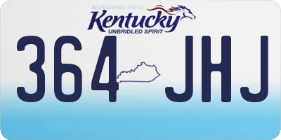 KY license plate 364JHJ