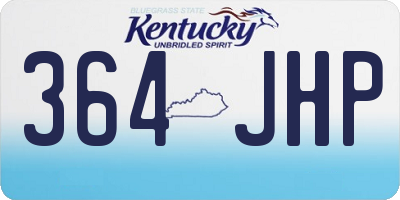 KY license plate 364JHP