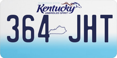 KY license plate 364JHT