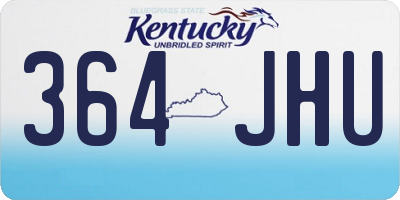KY license plate 364JHU