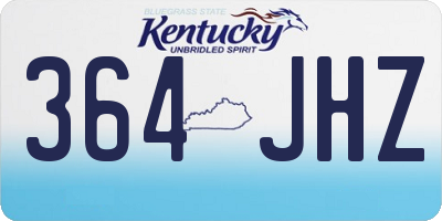 KY license plate 364JHZ