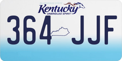 KY license plate 364JJF