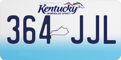 KY license plate 364JJL