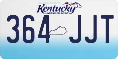 KY license plate 364JJT