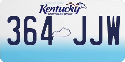KY license plate 364JJW