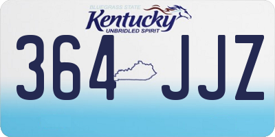 KY license plate 364JJZ