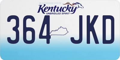 KY license plate 364JKD